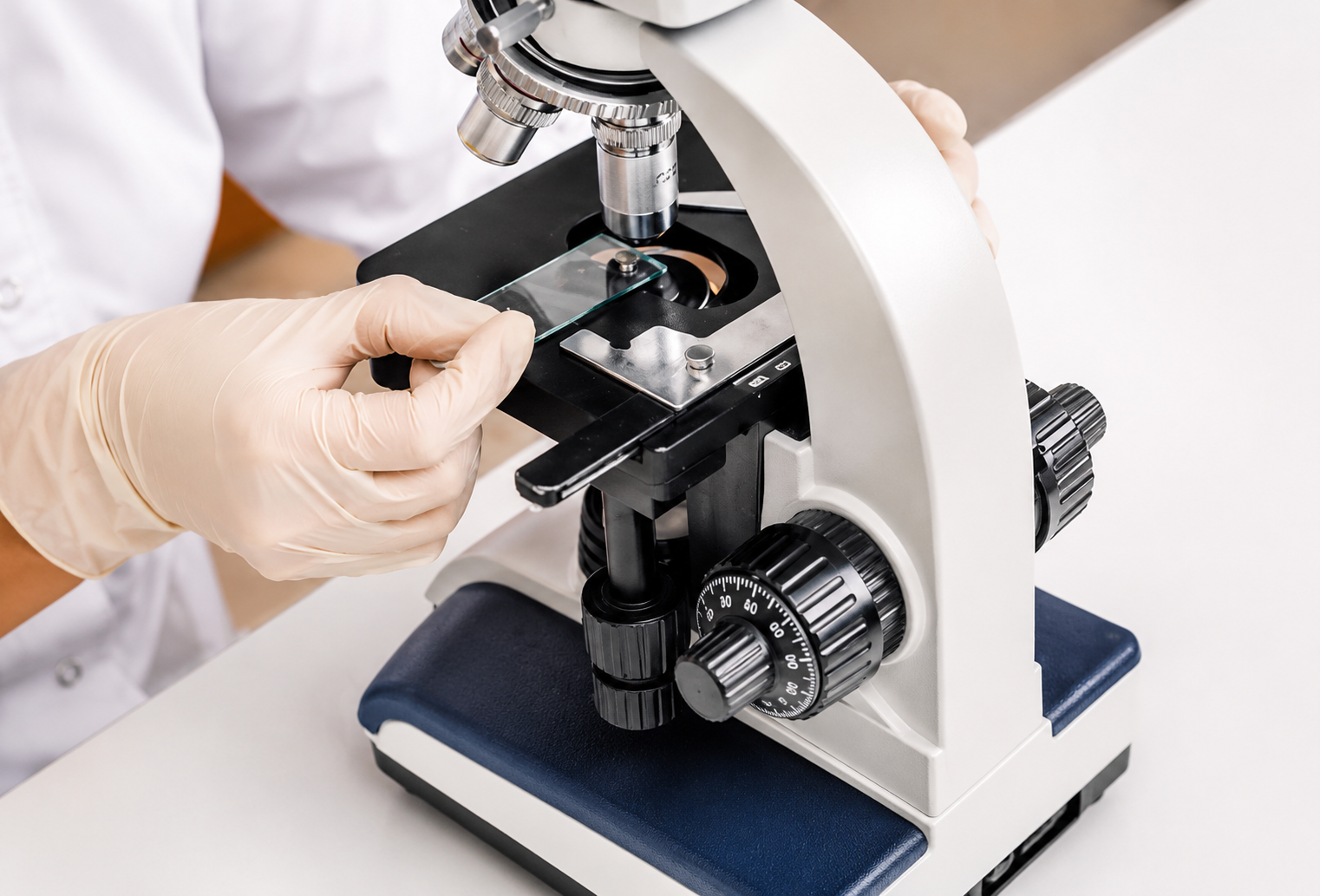 Lab analyzer testing samples inside the mobile rig